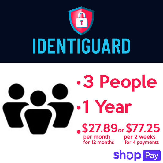 3 Person Data Removal 1-Year ShopPay Plan