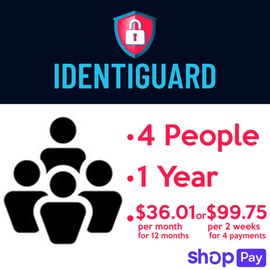 4 Person Data Removal 1-Year ShopPay Plan